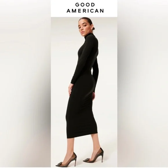 Good American Sundown Turtleneck Bodycon dress - Picture 2 of 4